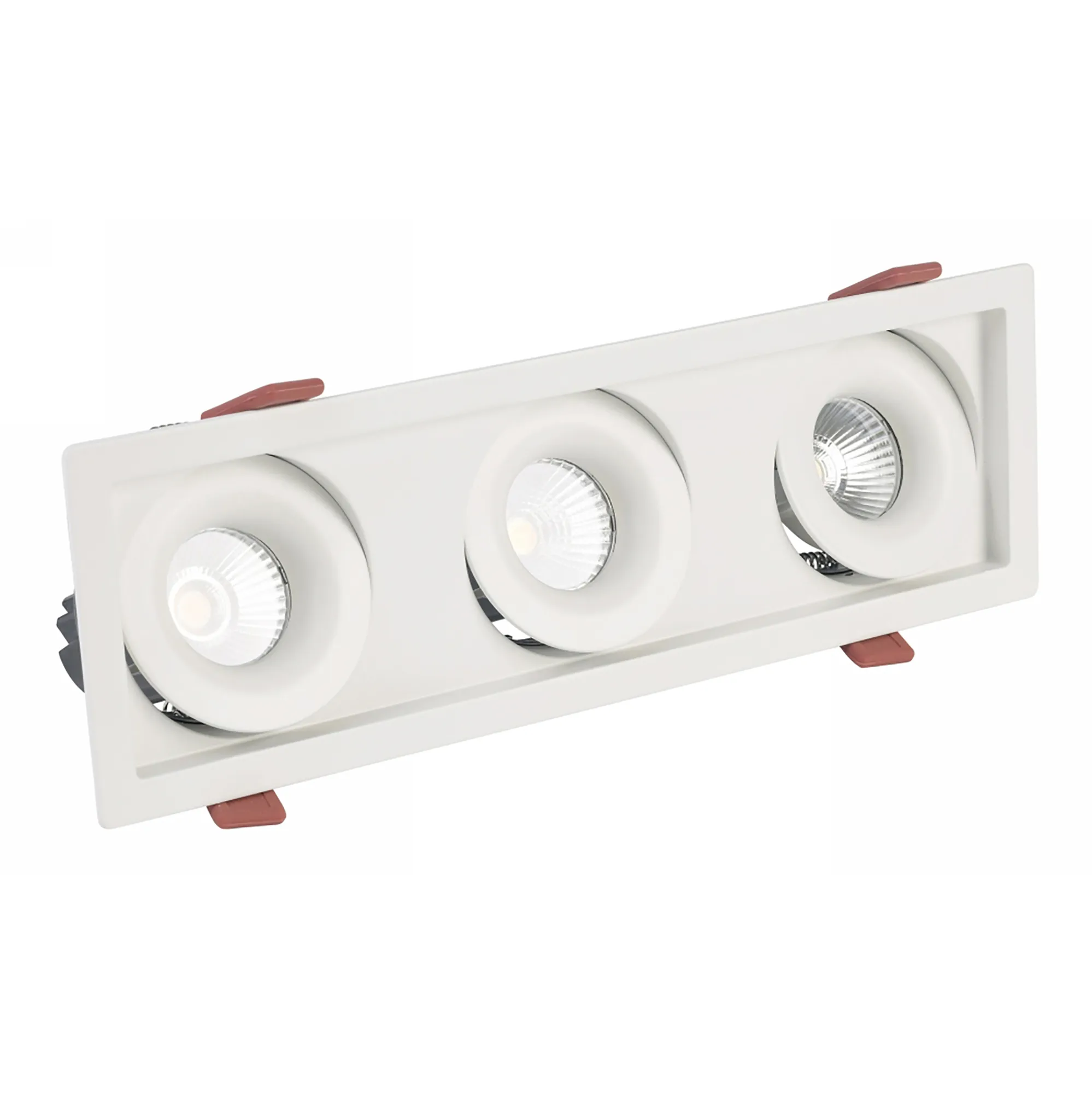 DX200225  BUZZ 12-3 , 12W Recessed Spotlight 3x1000lm 15° 3000K IP20/IP44